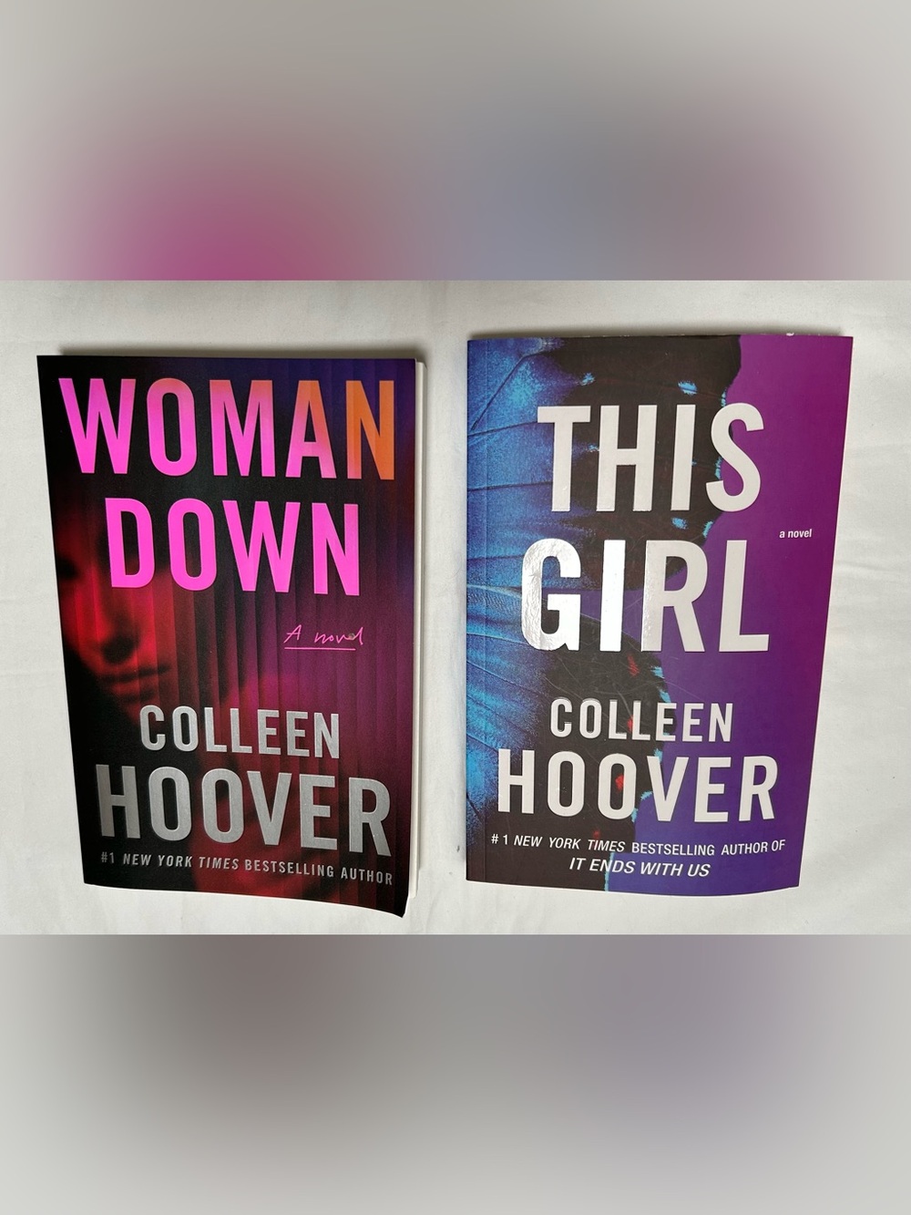NYT Best Selling Author Colleen Hoover - 2 paperback books Woman Down (2026)